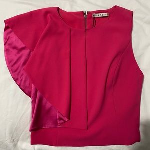 Alice and Olivia pink crop top